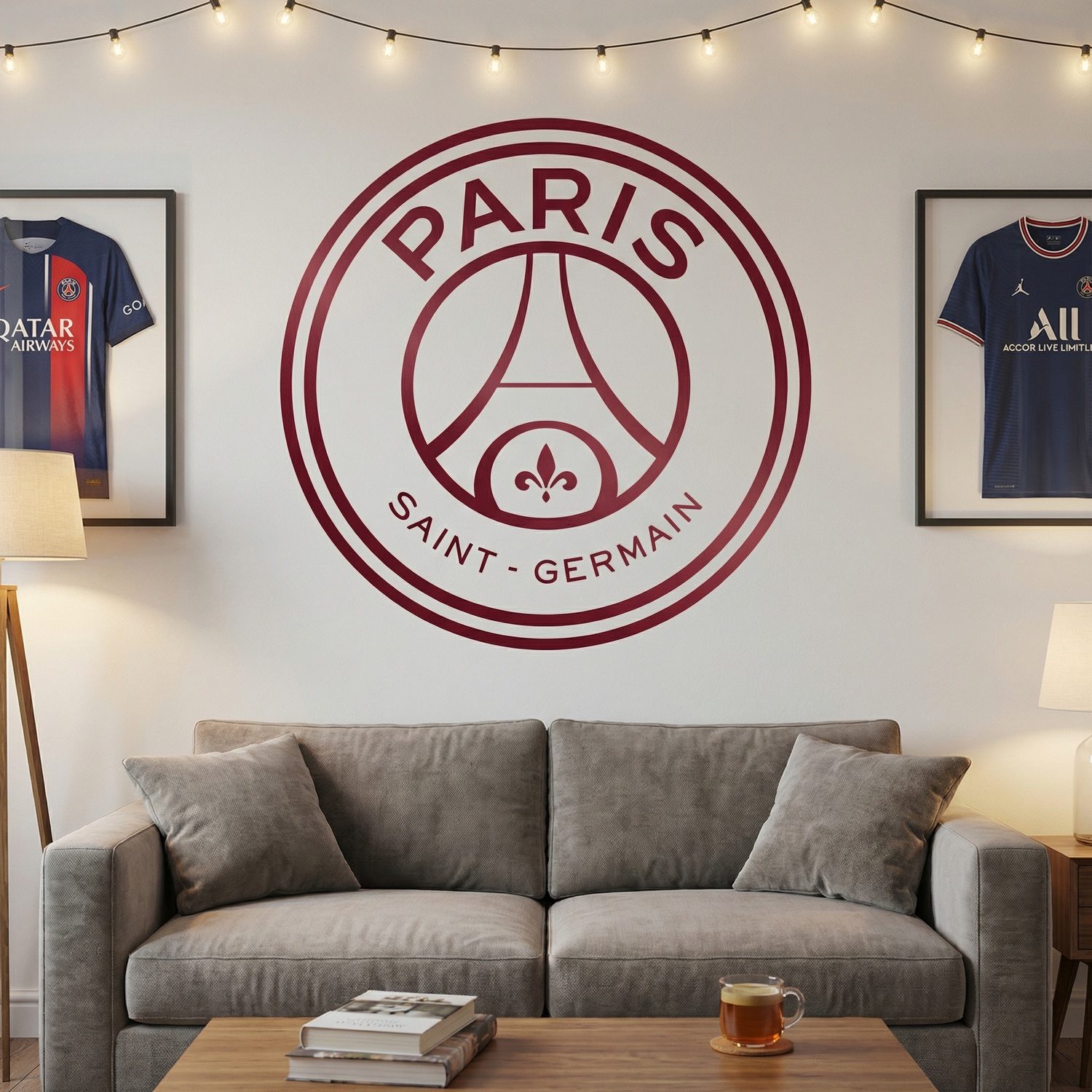 Wandtattoos: Wappen des Fu&szlig;ballclubs Paris Saint-Germain