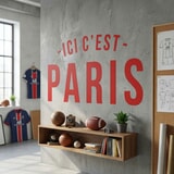 Wandtattoos: PSG Ici c&acute;est Paris 13