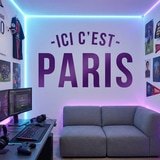Wandtattoos: PSG Ici c&acute;est Paris 15