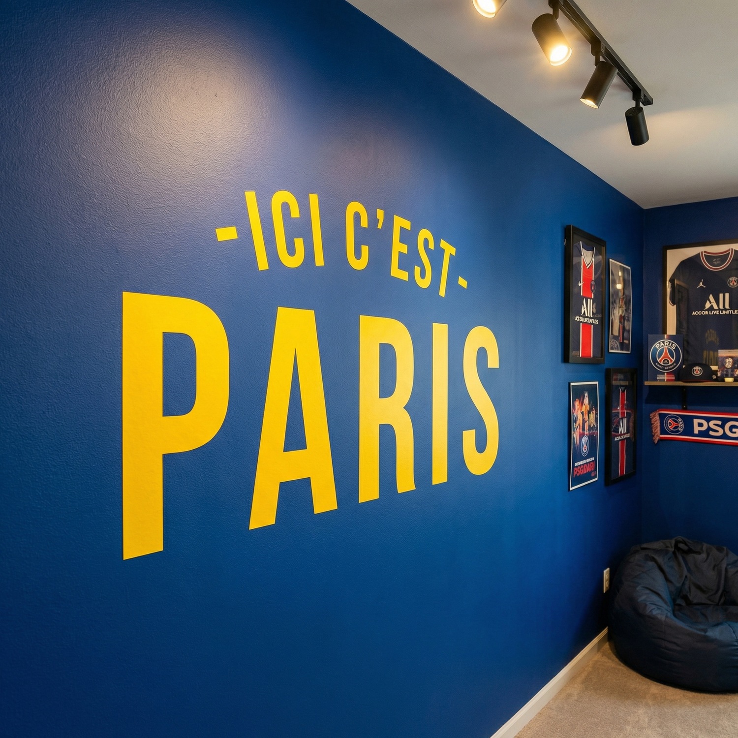 Wandtattoos: PSG Ici c&acute;est Paris