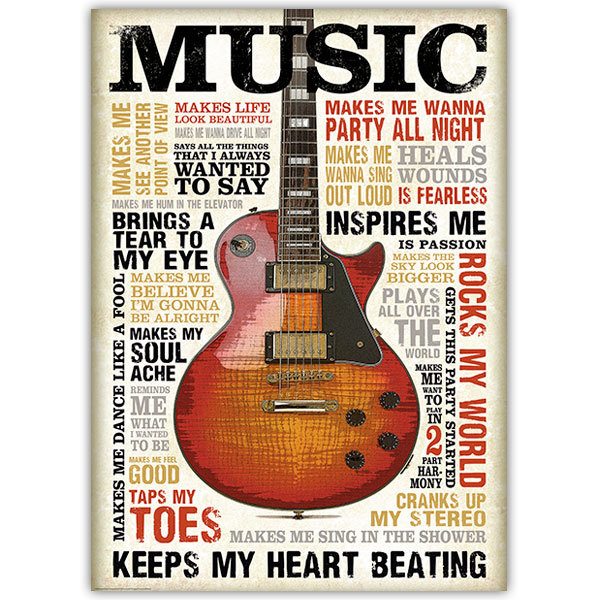 Wandtattoos: Poster Music