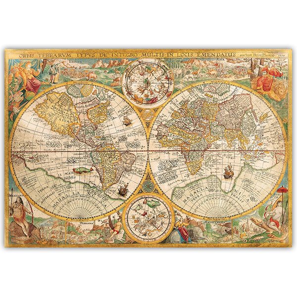 Wandtattoos: Poster Weltkarte 1594