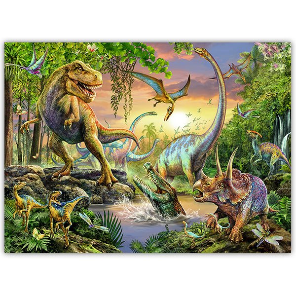 Wandtattoos: Poster Dinosaurier