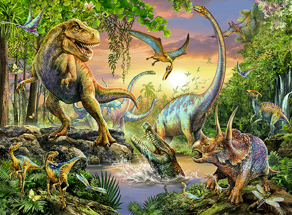 Wandtattoos: Poster Dinosaurier 0
