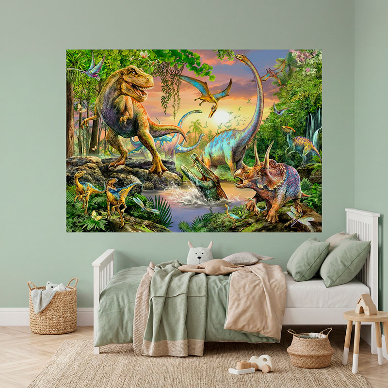 Poster Dinosaurier im Dschungel 8/8