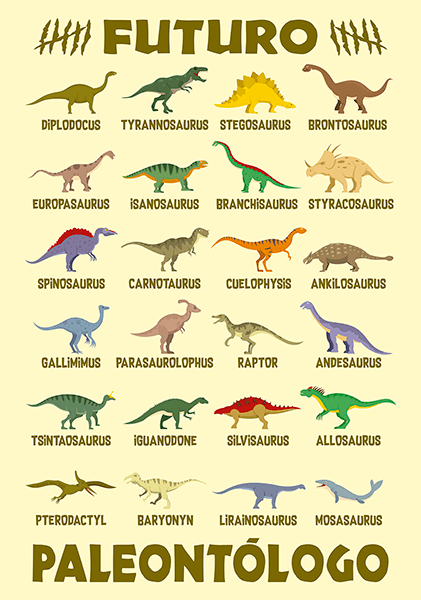 Wandtattoos: Poster Zukünftiger Paläontologe 0
