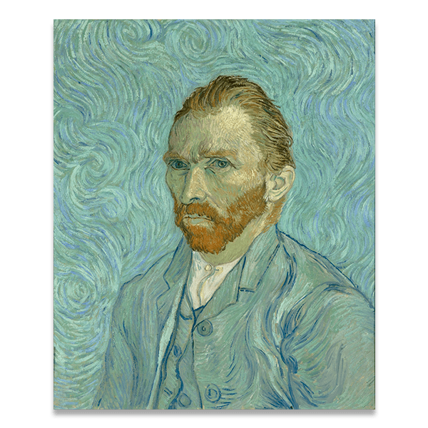 Wandtattoos: Porträt von Van Gogh