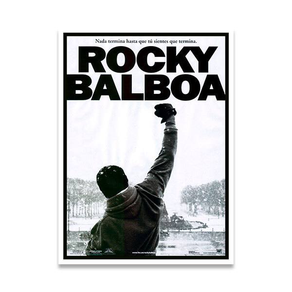 Selbstklebende Poster Rocky Balboa Motivation Webwandtattoo Com