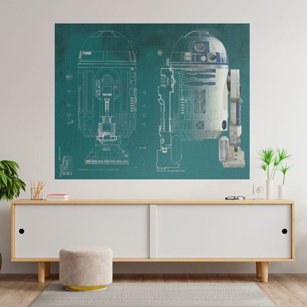 Wandtattoos: Pläne R2-D2