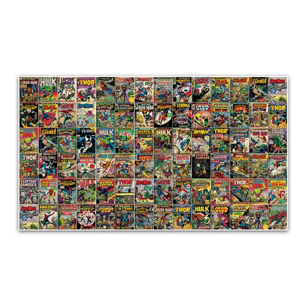 Wandtattoos: Comic-Collage