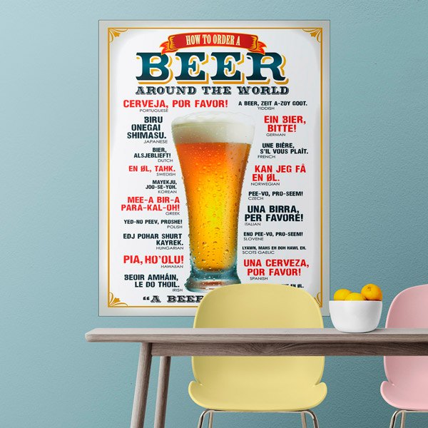 Wandtattoos: Beer around the world