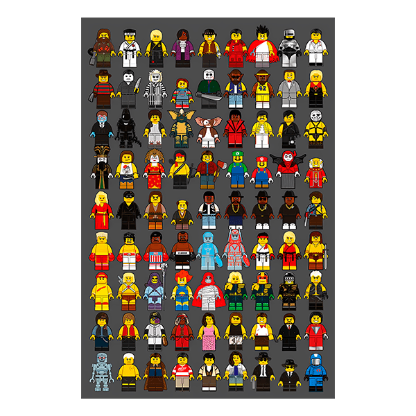 Wandtattoos: Lego-Filmschauspieler