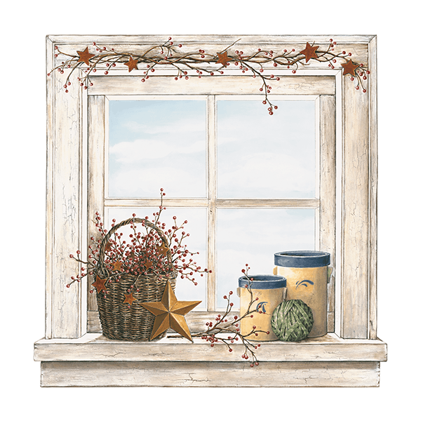Wandtattoos: Fenster mit Ornamenten
