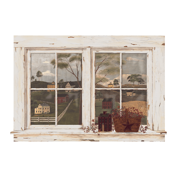 Wandtattoos: Fenster zum Dorf