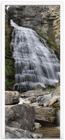 Wandtattoos: Tür Wasserfall und Steine