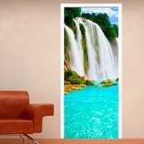 Wandtattoos: Tür Wasserfall  3