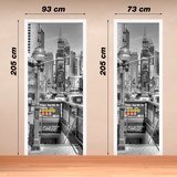 Wandtattoos: NYC U-Bahn Eingangstür 4