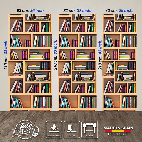 Wandtattoos: Bücherregal