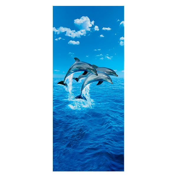 Wandtattoos: Springende Delfine 