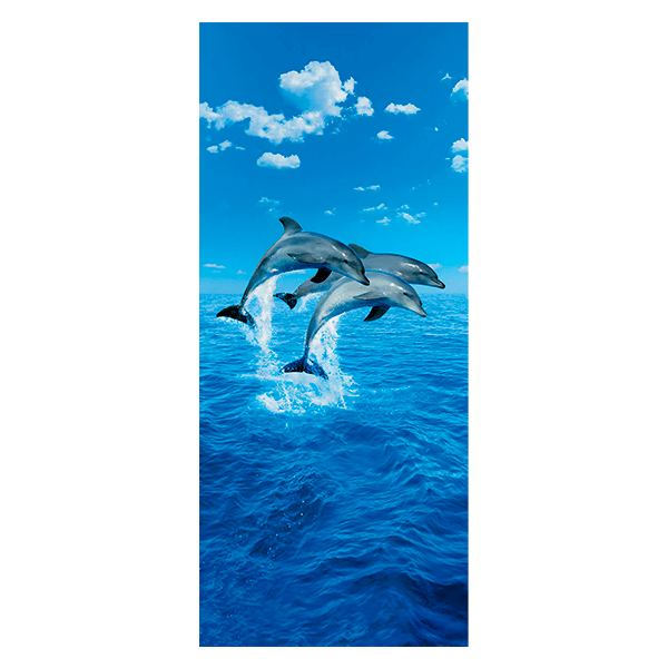 Wandtattoos: Springende Delfine 