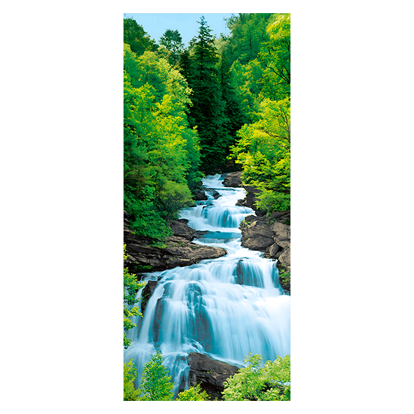 Wandtattoos: Wasserfall durch die Bäume