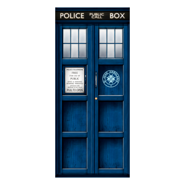 Wandtattoos: Tardis Doctor Who