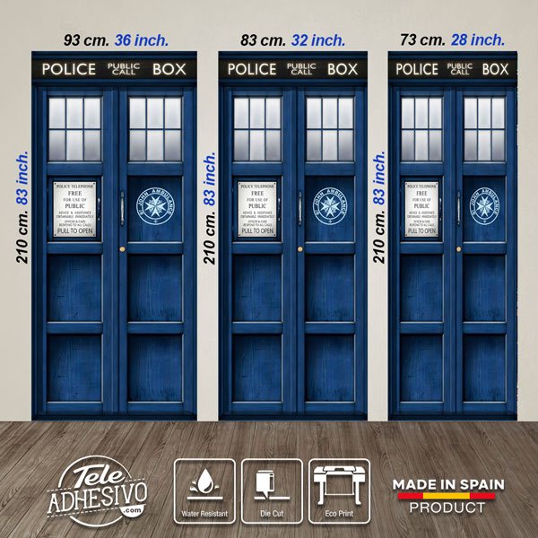 Wandtattoos: Tardis Doctor Who