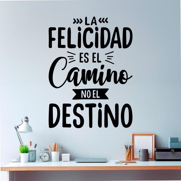 Wandtattoos: La felicidad es el camino