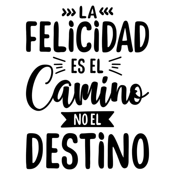 Wandtattoos: La felicidad es el camino