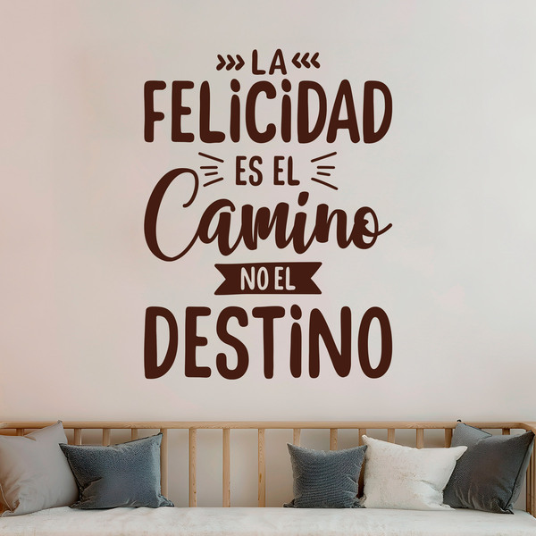 Wandtattoos: La felicidad es el camino