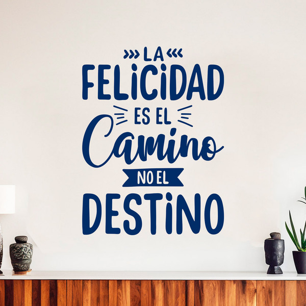 Wandtattoos: La felicidad es el camino