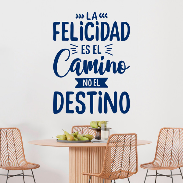 Wandtattoos: La felicidad es el camino