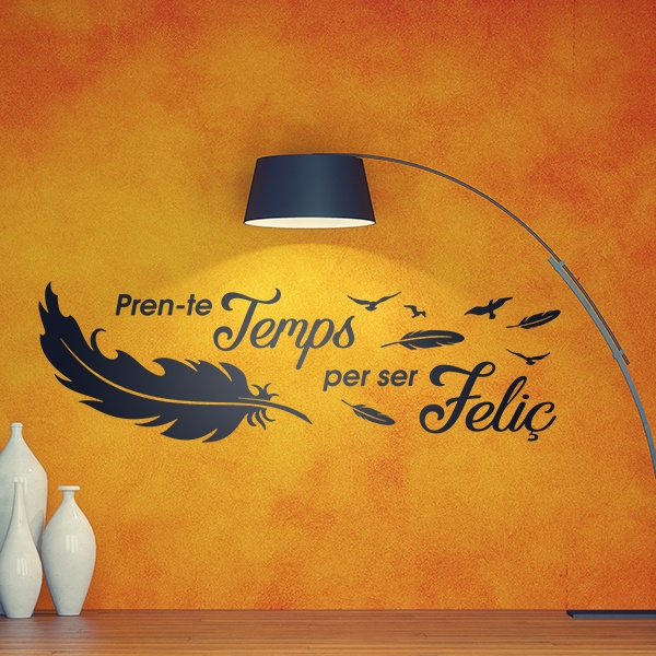 Wandtattoos: Pren-te temps per a ser feliç