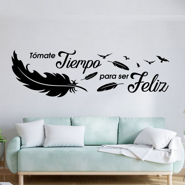 Wandtattoos: Tómate tiempo para ser feliz