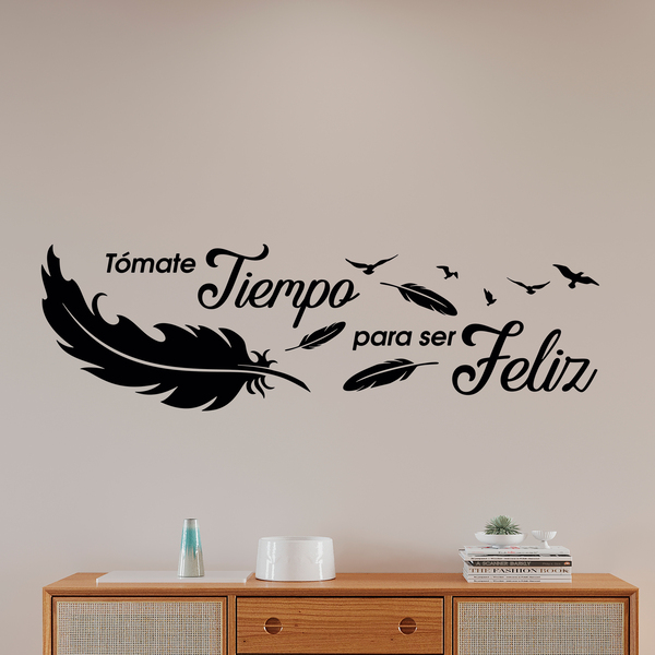 Wandtattoos: Tómate tiempo para ser feliz