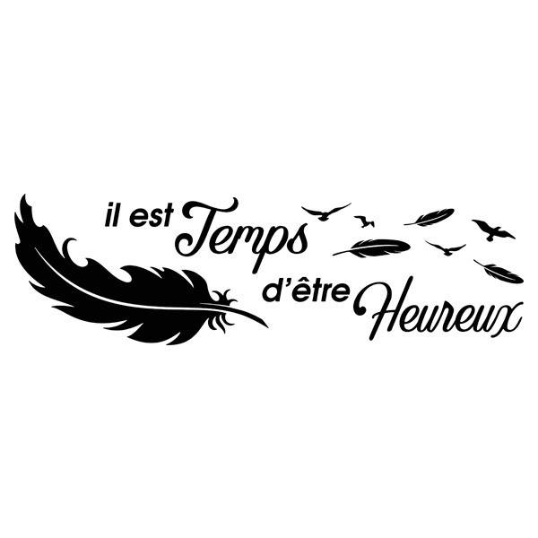 Wandtattoos: Il est temps d'être Heureux