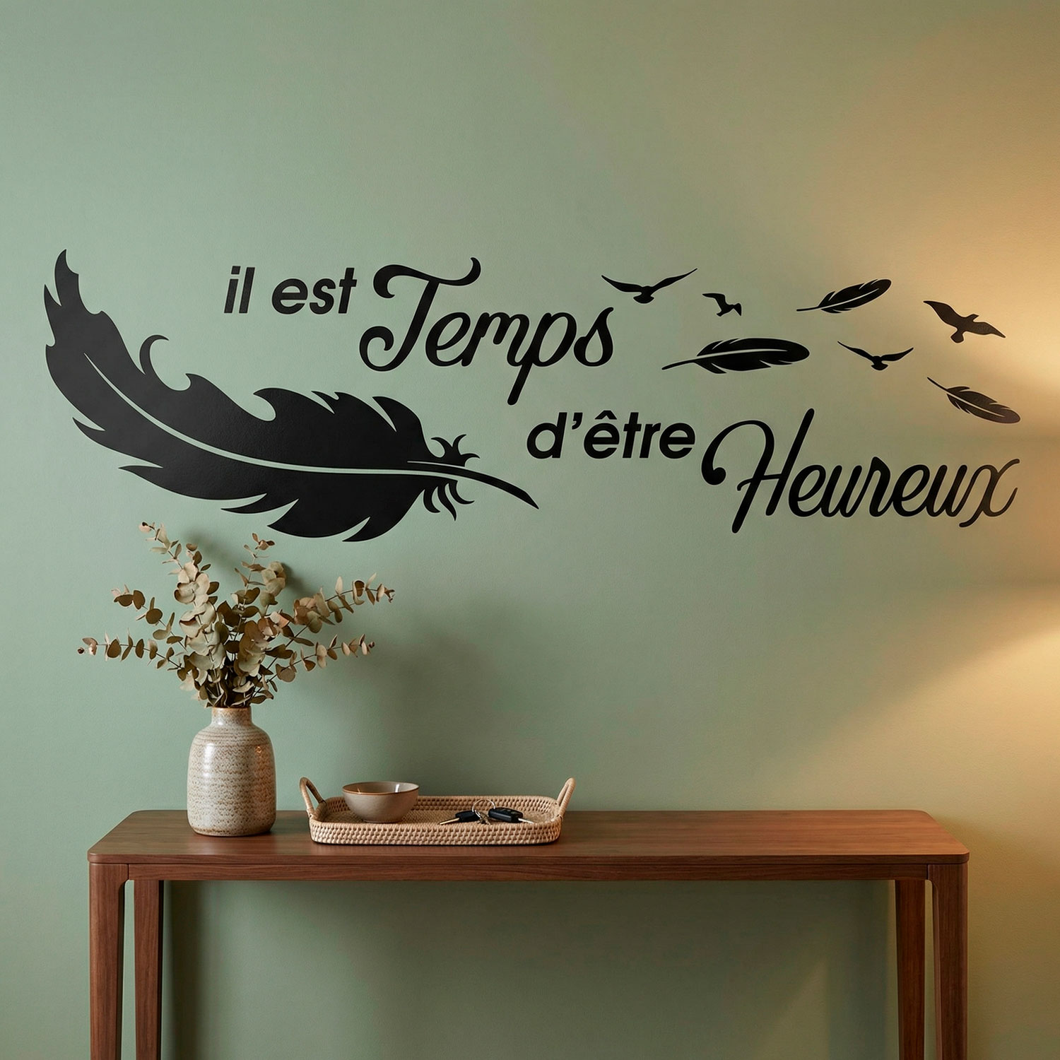 Wandtattoos: Il est temps d'&ecirc;tre Heureux