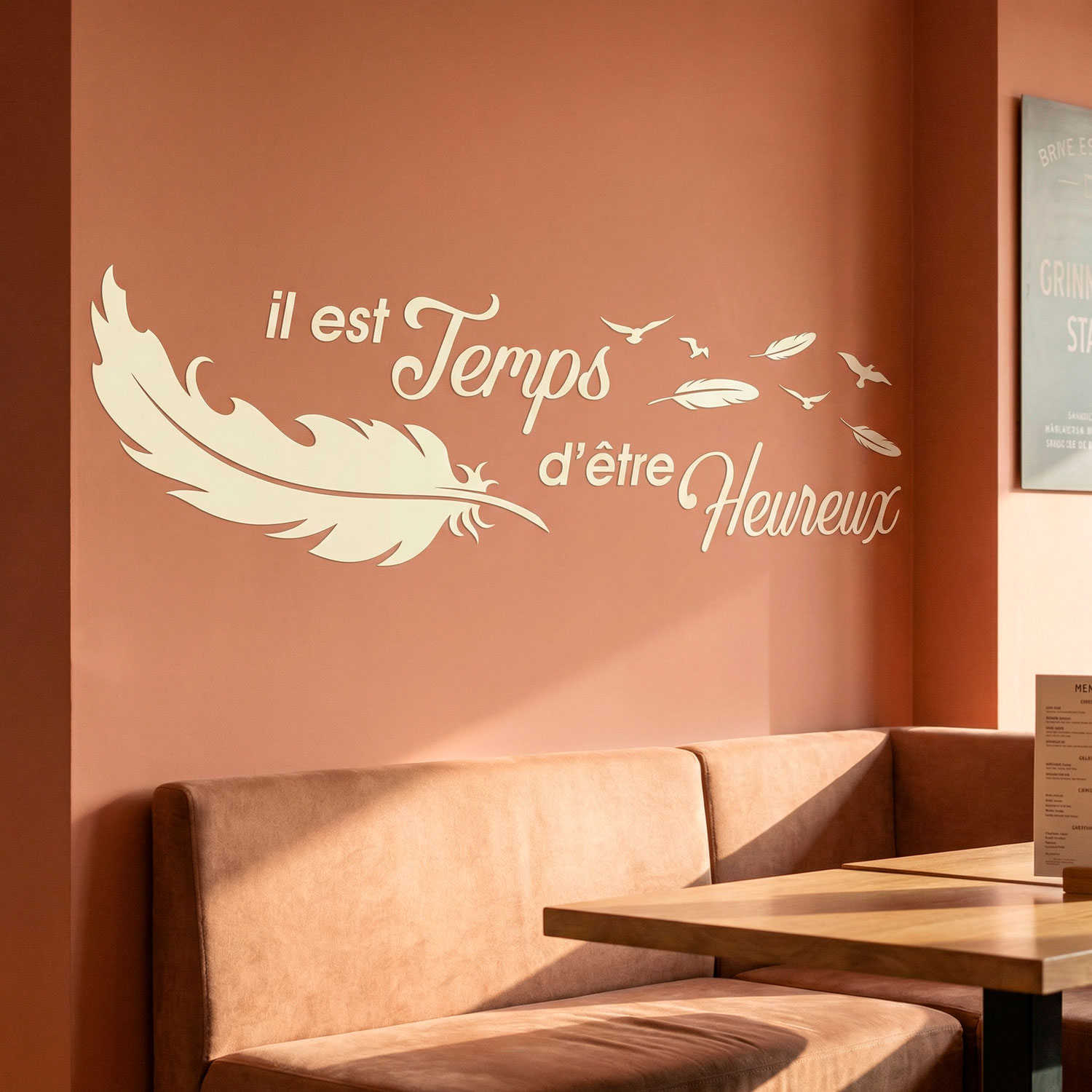 Wandtattoos: Il est temps d'&ecirc;tre Heureux