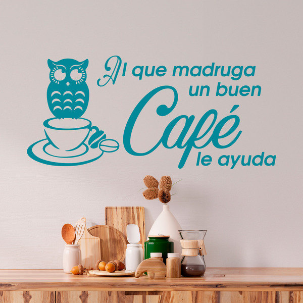 Wandtattoos: Al que madruga un buen café le ayuda