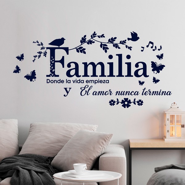 Wandtattoos: Familia, donde la vida empieza