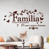 Wandtattoos: Familia, donde la vida empieza 2