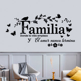 Wandtattoos: Familia, donde la vida empieza 4