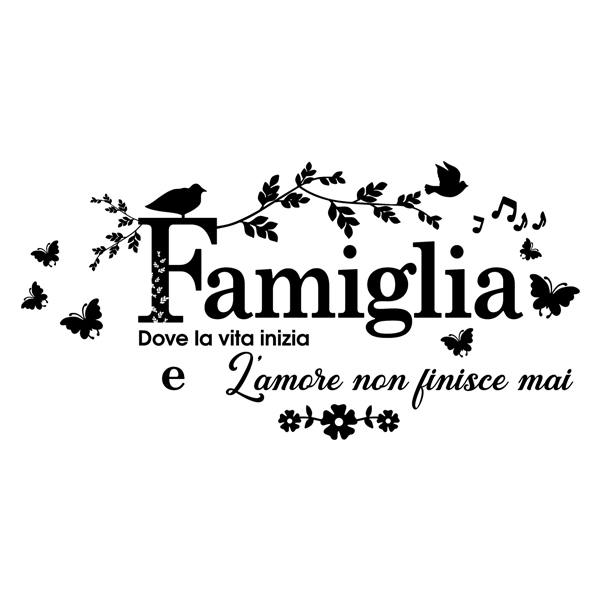 Wandtattoos: La famiglia, dove la vita inizia