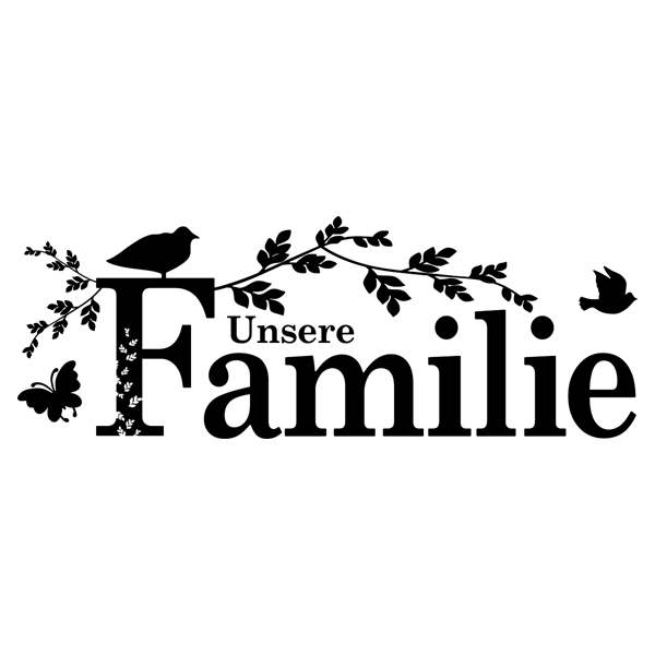 Wandtattoos: Unsere Familie