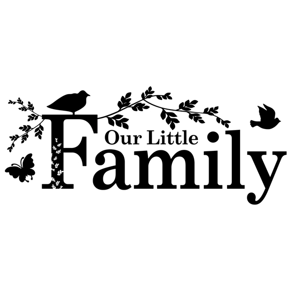 Wandtattoos: Our family