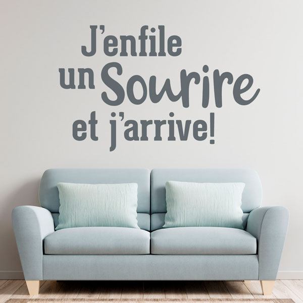 Wandtattoos: J`enfile un Sourire et j`arrive