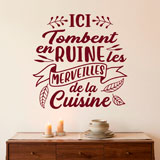 Wandtattoos: Ici Tombent en Ruine les Merveilles de la Cuisine 13