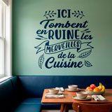 Wandtattoos: Ici Tombent en Ruine les Merveilles de la Cuisine 15