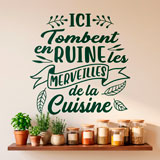 Wandtattoos: Ici Tombent en Ruine les Merveilles de la Cuisine 17