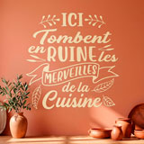Wandtattoos: Ici Tombent en Ruine les Merveilles de la Cuisine 6